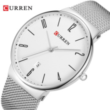 CURREN 8257 NEW Fashion Wach Wrist male Watches Men date Quartz Watch Ultra thin Dial Clock Man Top Brand Relogio Masculino